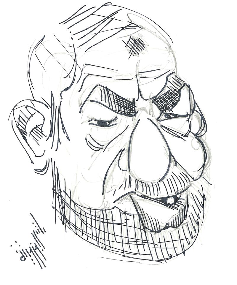 Rached Ghannouchi caricature