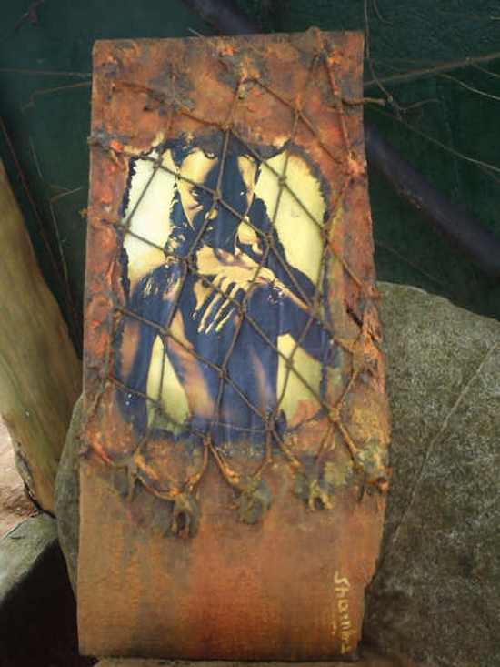 Peinture sur une planche